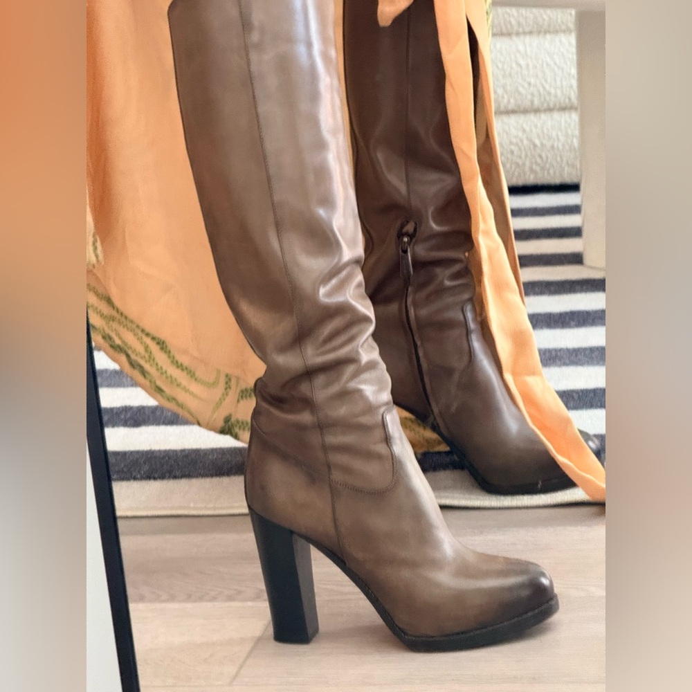 Sergio Rossi leather boots